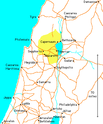 Map of ancient Israel