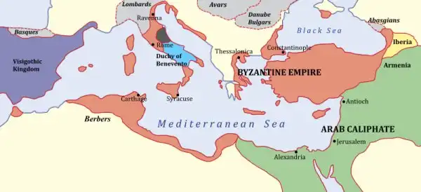 Byzantine Empire versus Arab Muslims